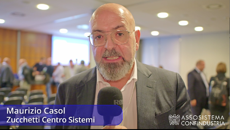 Maurizio Casol di Zucchetti Centro Sistemi intervenuto al convegno Assosistema ad Ecomondo 2023